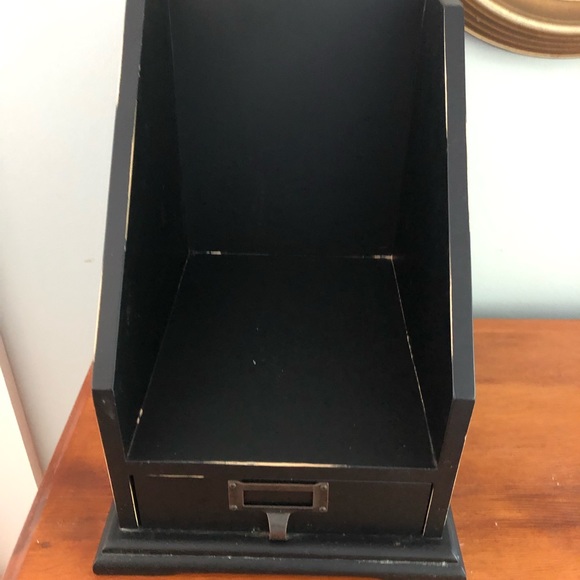 EUC Black (w/slight distress) Office Organizer - Picture 5 of 12